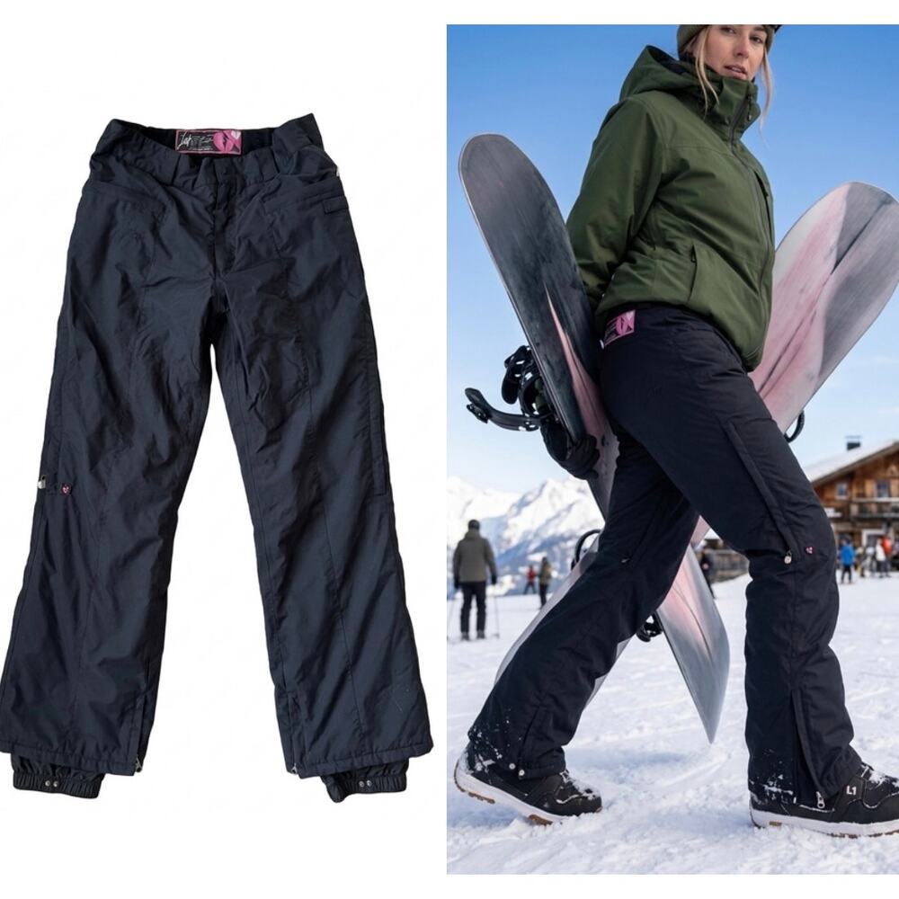 Nitro L1 Crimson and Clover Snowboard Pants Black Small 15k Waterproof
